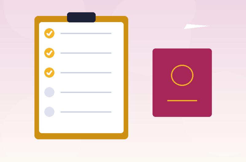 Passport, documents and packing checklist for studying abroad